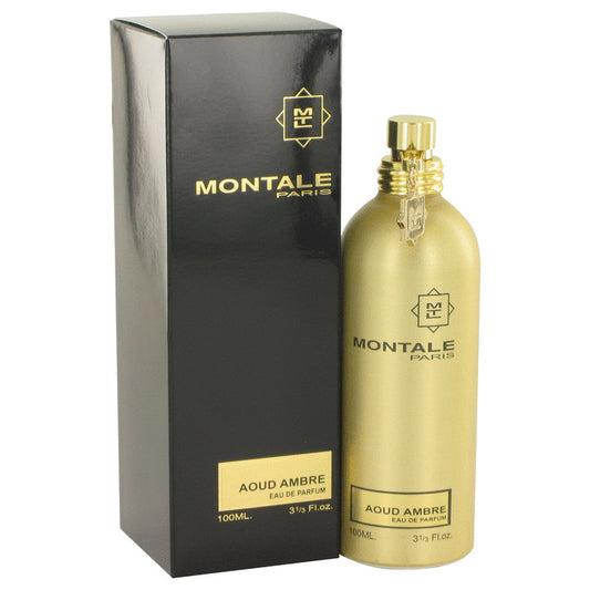 Montale Aoud Ambre by Montale Eau De Parfum Spray (Unisex) 3.4 oz for Women - Fragrance Spice