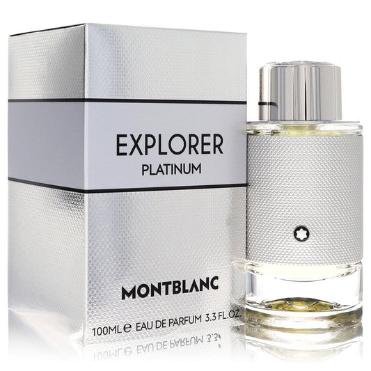 Montblanc Explorer Platinum by Mont Blanc Eau De Parfum Spray 3.4 oz for Men - Fragrance Spice