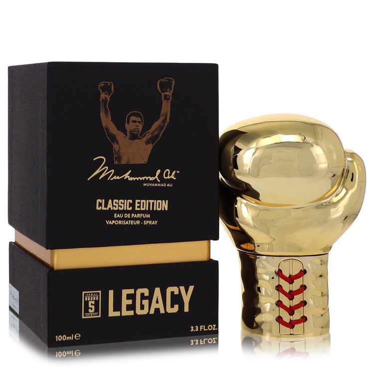 Muhammad Ali Legacy Round 5 by Muhammad Ali Eau De Parfum Spray (Classic Edition) 3.3 oz for Men - Fragrance Spice