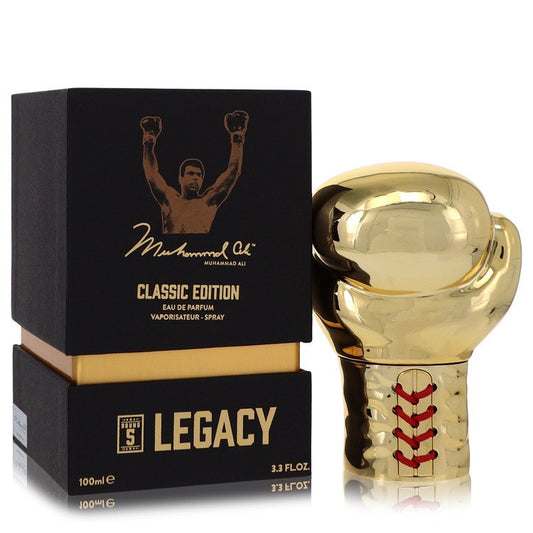 Muhammad Ali Legacy Round 5 by Muhammad Ali Eau De Parfum Spray (Classic Edition) 3.3 oz for Men - Fragrance Spice