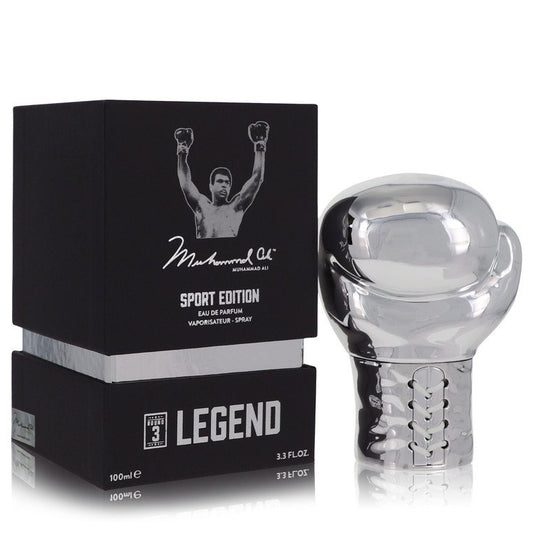 Muhammad Ali Legend Round 3 by Muhammad Ali Eau De Parfum Spray (Sport Edition) 3.3 oz for Men - Fragrance Spice