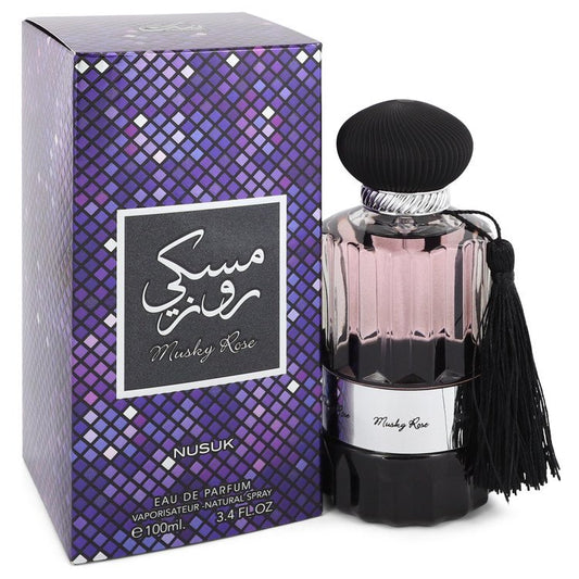 Musky Rose by Nusuk Eau De Parfum Spray (Unisex) 3.4 oz for Women - Fragrance Spice