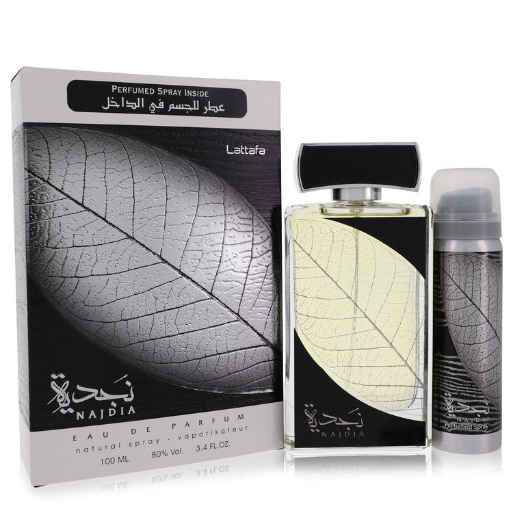 Najdia by Lattafa Eau De Parfum Spray Plus 1.7 oz Deodorant  3.4 oz for Women - Fragrance Spice