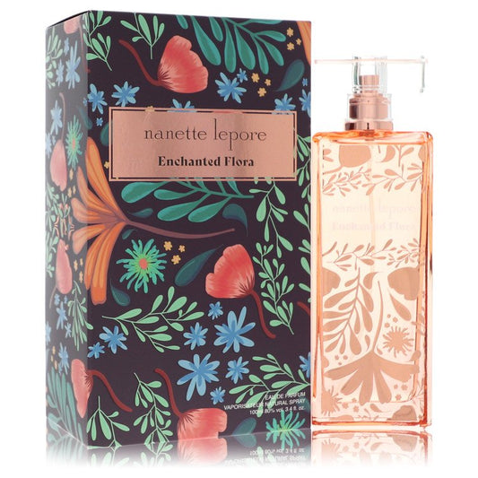 Nanette Lepore Enchanted Flora by Nanette Lepore Eau De Parfum Spray 3.4 oz for Women - Fragrance Spice