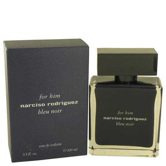 Narciso Rodriguez Bleu Noir by Narciso Rodriguez Eau De Toilette Spray 3.4 oz for Men - Fragrance Spice