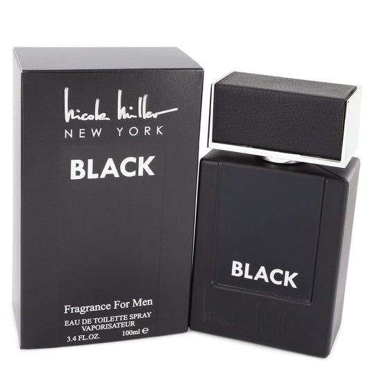 Nicole Miller Black by Nicole Miller Eau De Toilette Spray 3.4 oz for Men - Fragrance Spice