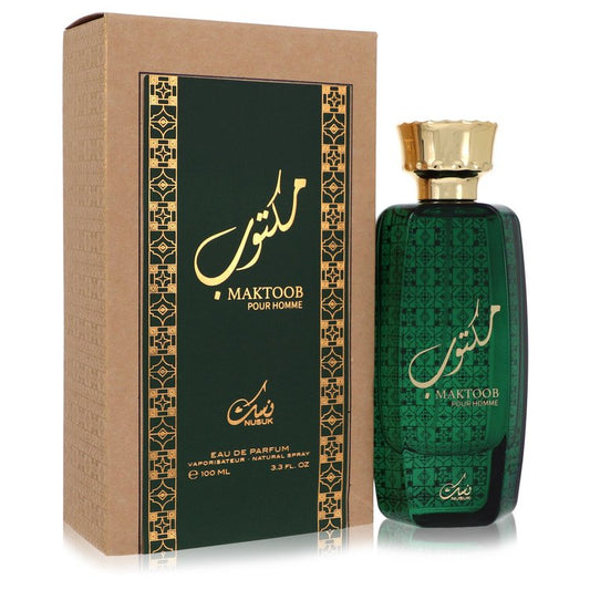 Nusuk Maktoob by Nusuk Eau De Parfum Spray 3.3 oz for Men - Fragrance Spice