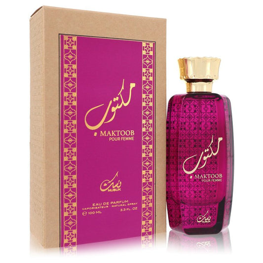 Nusuk Maktoob by Nusuk Eau De Parfum Spray 3.3 oz for Women - Fragrance Spice