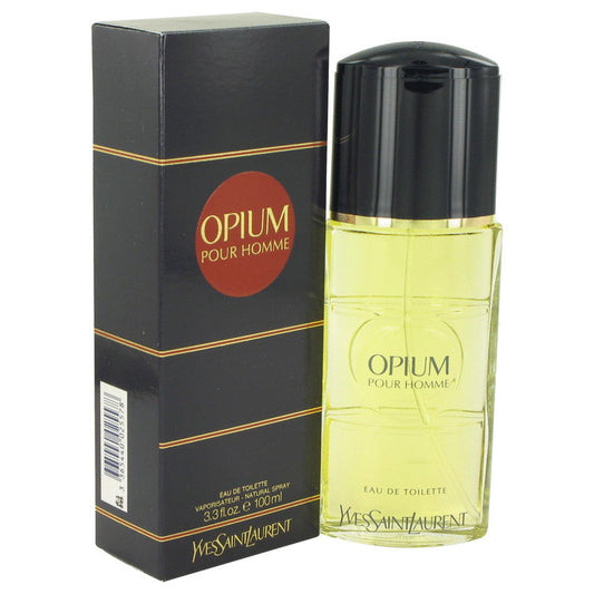 OPIUM by Yves Saint Laurent Eau De Toilette Spray 3.3 oz for Men - Fragrance Spice