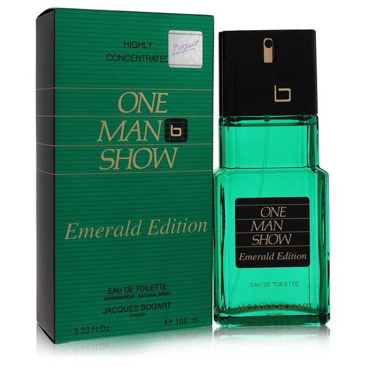 One Man Show Emerald by Jacques Bogart Eau De Toilette Spray 3.4 oz for Men - Fragrance Spice