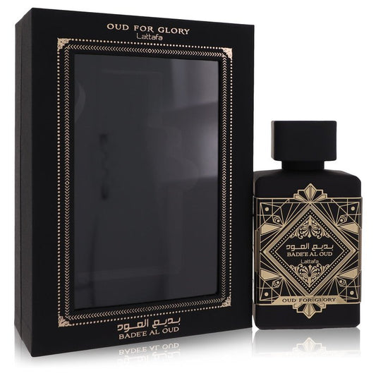 Oud For Glory Badee Al Oud by Lattafa Eau De Parfum Spray (Unisex) 3.4 oz for Women - Fragrance Spice