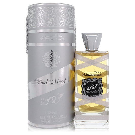 Oud Mood Reminiscence by Lattafa Eau De Parfum Spray (Unisex) 3.4 oz for Women - Fragrance Spice