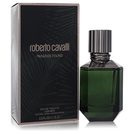 Paradise Found by Roberto Cavalli Eau De Toilette Spray 2.5 oz for Men - Fragrance Spice