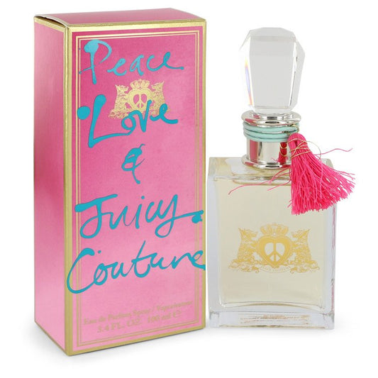 Peace Love & Juicy Couture by Juicy Couture Eau De Parfum Spray 3.4 oz for Women - Fragrance Spice