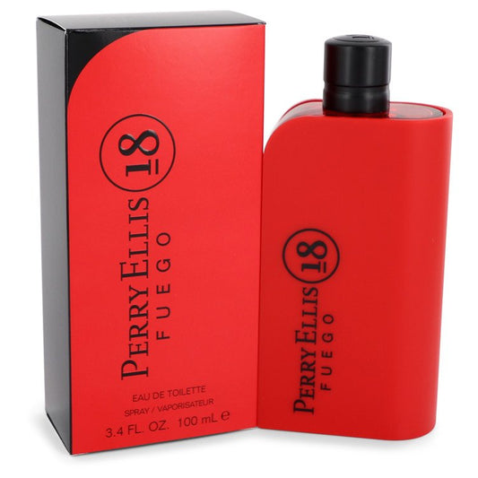Perry Ellis 18 Fuego by Perry Ellis Eau De Toilette Spray 3.4 oz for Men - Fragrance Spice