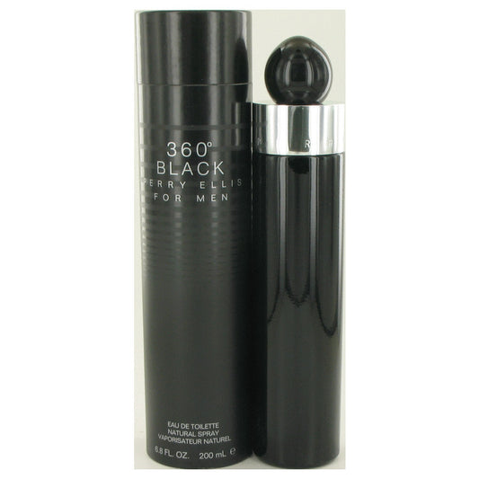 Perry Ellis 360 Black by Perry Ellis Eau De Toilette Spray 6.8 oz for Men - Fragrance Spice