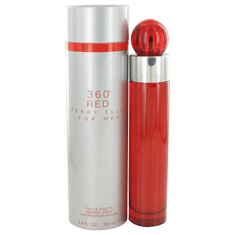 Perry Ellis 360 Red by Perry Ellis Eau De Toilette Spray 3.4 oz for Men - Fragrance Spice