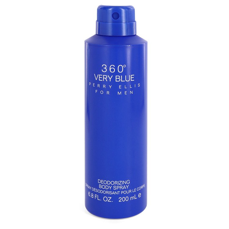 Perry Ellis 360 Very Blue by Perry Ellis Body Spray (unboxed) 6.8 oz  for Men - Fragrance Spice