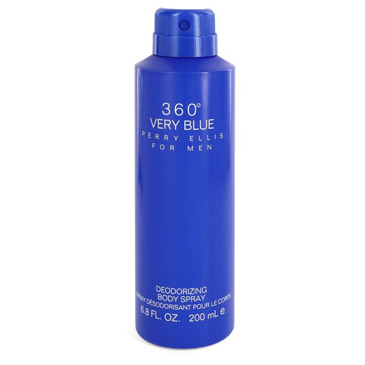 Perry Ellis 360 Very Blue by Perry Ellis Body Spray (unboxed) 6.8 oz  for Men - Fragrance Spice