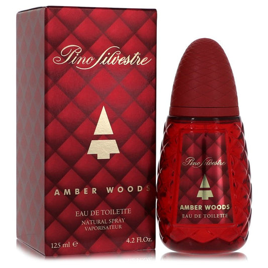 Pino Silvestre Amber Woods by Pino Silvestre Eau De Toilette Spray 4.2 oz for Men - Fragrance Spice