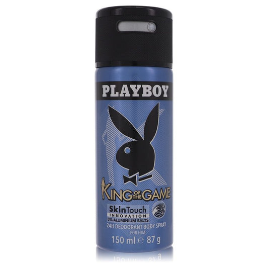 Playboy King of The Game by Playboy Deodorant Spray 5 oz for Men - Fragrance Spice
