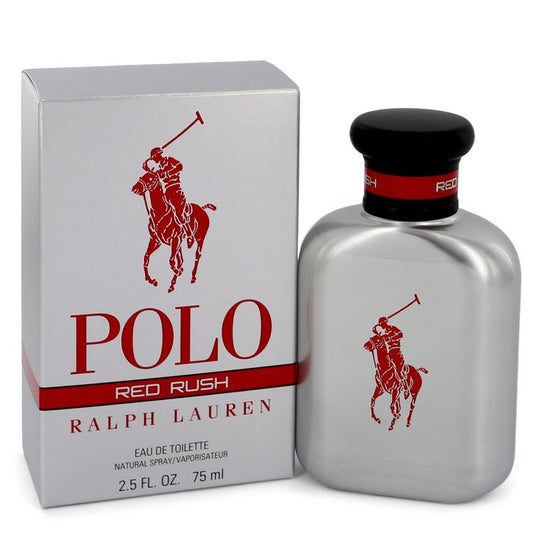Polo Red Rush by Ralph Lauren Eau De Toilette Spray 2.5 oz for Men - Fragrance Spice