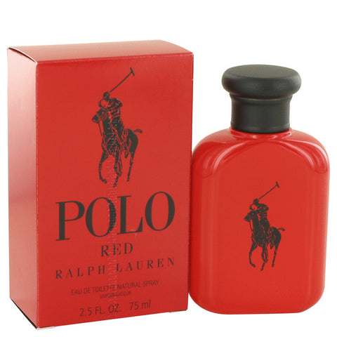 Polo Red by Ralph Lauren Eau De Toilette Spray 2.5 oz for Men - Fragrance Spice