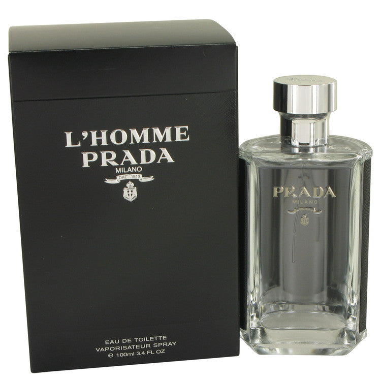 Prada L'homme by Prada Eau De Toilette Spray 3.4 oz for Men - Fragrance Spice