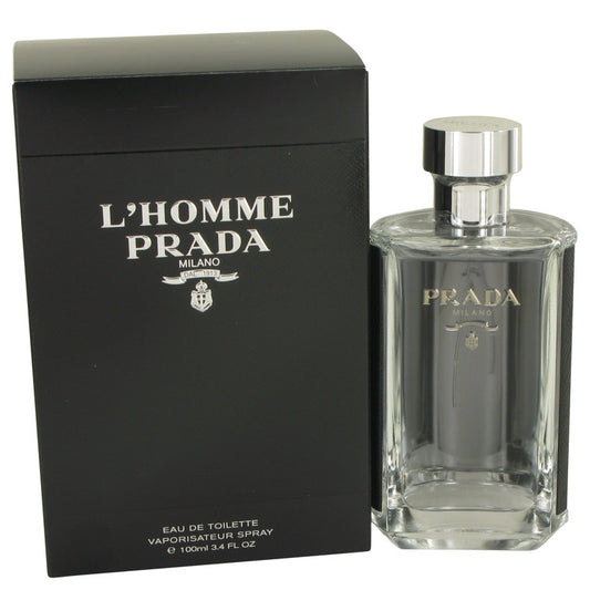 Prada L'homme by Prada Eau De Toilette Spray 3.4 oz for Men - Fragrance Spice