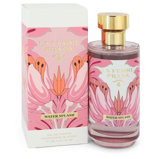 Prada La Femme Water Splash by Prada Eau De Toilette Spray 5.1 oz for Women - Fragrance Spice