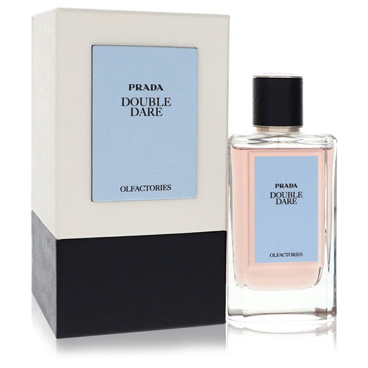 Prada Olfactories Double Dare by Prada Eau De Parfum Spray with Gift Pouch (Unisex) 3.4 oz for Men - Fragrance Spice
