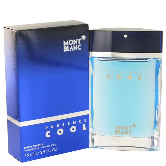 Presence Cool by Mont Blanc Eau De Toilette Spray 2.5 oz - Fragrance Spice