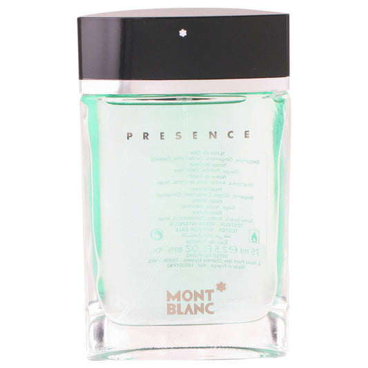 Presence by Mont Blanc Eau De Toilette Spray (Tester) 2.5 oz for Men - Fragrance Spice