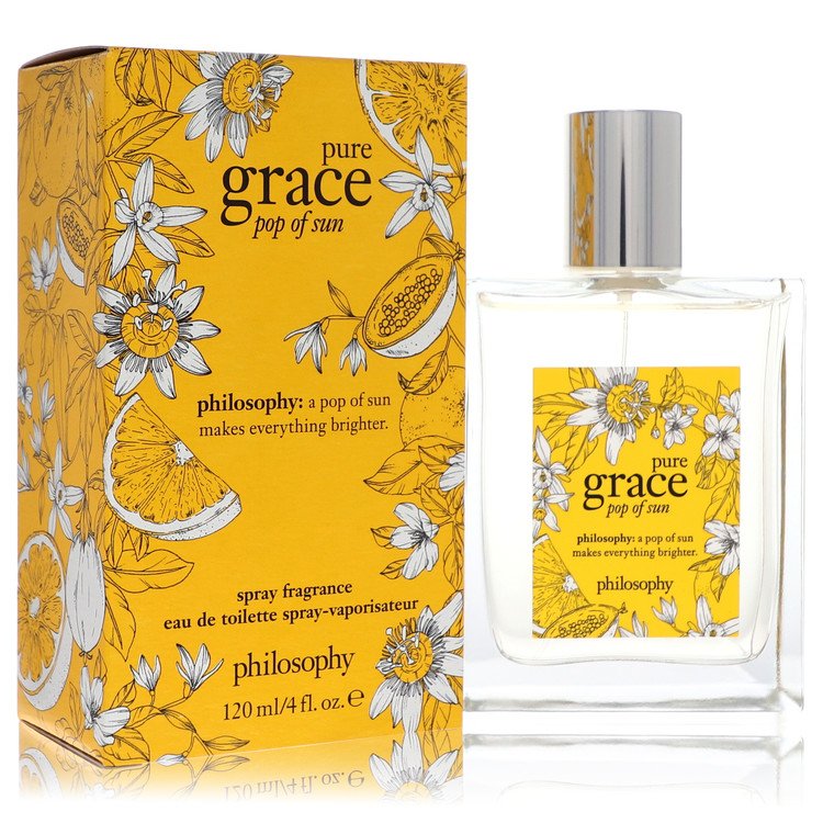 Pure Grace Pop Of Sun by Philosophy Eau De Toilette Spray 4 oz for Women - Fragrance Spice