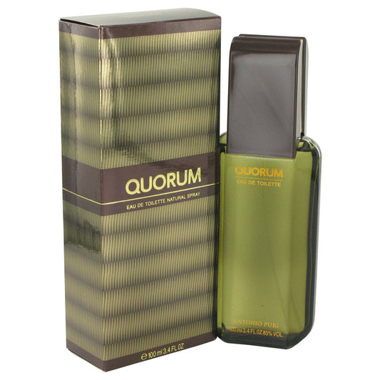 QUORUM by Antonio Puig Eau De Toilette Spray 3.4 oz for Men - Fragrance Spice