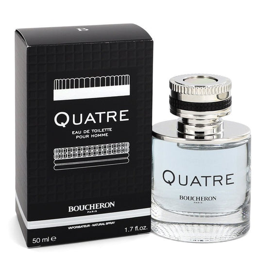 Quatre by Boucheron Eau De Toilette Spray 1.7 oz for Men - Fragrance Spice