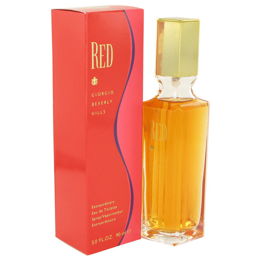 RED by Giorgio Beverly Hills Eau De Toilette Spray 3 oz for Women - Fragrance Spice