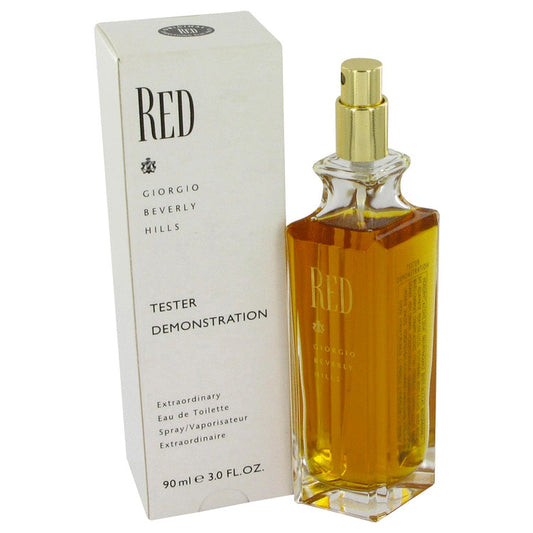 RED by Giorgio Beverly Hills Eau De Toilette Spray (Tester) 3 oz for Women - Fragrance Spice