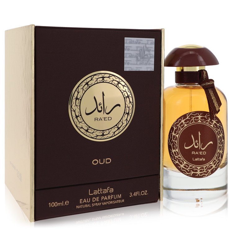 Raed Oud by Lattafa Eau De Parfum Spray (Unisex) 3.4 oz for Women - Fragrance Spice