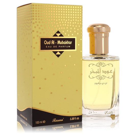 Rasasi Oud Al Mubakhar by Rasasi Eau De Parfum Spray (Unisex) 3.3 oz for Women - Fragrance Spice