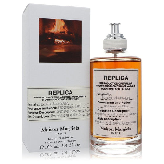 Replica By The Fireplace by Maison Margiela Eau De Toilette Spray (Unisex) 3.4 oz for Women - Fragrance Spice