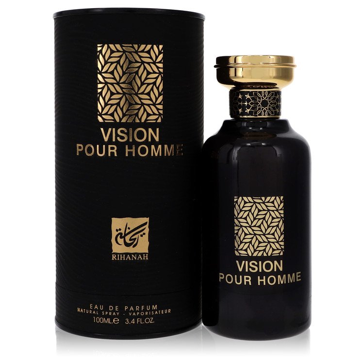 Rihanah Vision Pour Homme by Rihanah Eau De Parfum Spray 3.4 oz for Men - Fragrance Spice