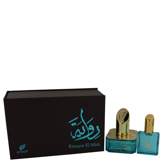 Riwayat El Misk by Afnan Eau De Parfum Spray + Free .67 oz Travel EDP Spray 1.7 oz for Women - Fragrance Spice