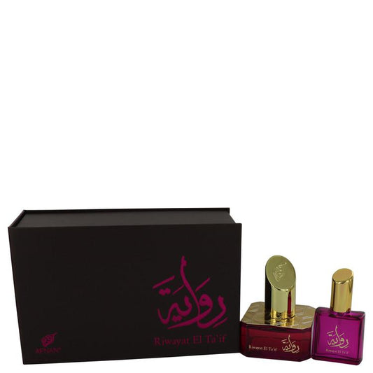 Riwayat El Ta'if by Afnan Eau De Parfum Spray + Free .67 oz Travel EDP Spray 1.7 oz for Women - Fragrance Spice