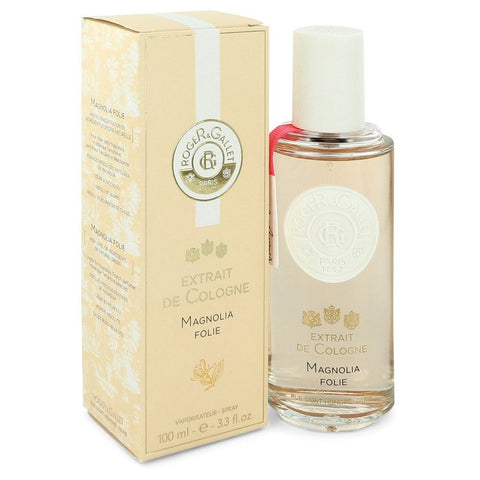 Roger & Gallet Magnolia Folie by Roger & Gallet Extrait De Cologne Spray 3.3 oz for Women - Fragrance Spice