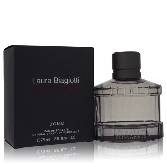 Romamor Uomo by Laura Biagiotti Eau De Toilette Spray 2.5 oz for Men - Fragrance Spice