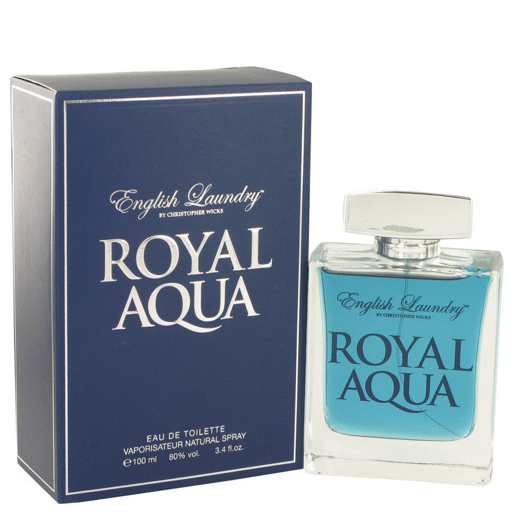 Royal Aqua by English Laundry Eau De Toilette Spray 3.4 oz for Men - Fragrance Spice