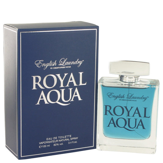 Royal Aqua by English Laundry Eau De Toilette Spray 3.4 oz for Men - Fragrance Spice