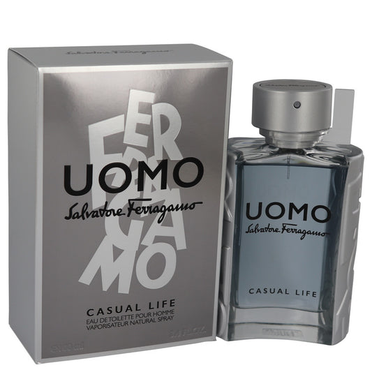 Salvatore Ferragamo Uomo Casual Life by Salvatore Ferragamo Eau De Toilette Spray 3.4 oz for Men - Fragrance Spice