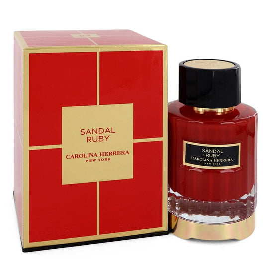 Sandal Ruby by Carolina Herrera Eau De Parfum Spray (Unisex) 3.4 oz for Women - Fragrance Spice